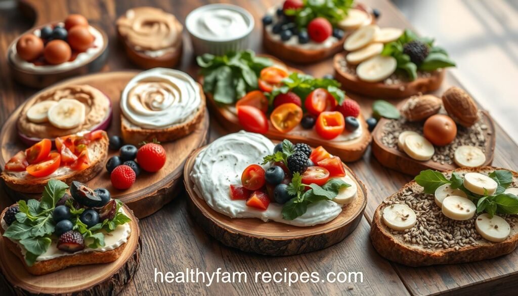 Healthy Toast Toppings Variety