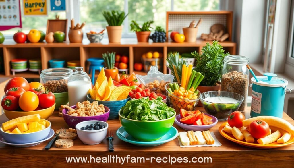 Healthy After-School Snack Station