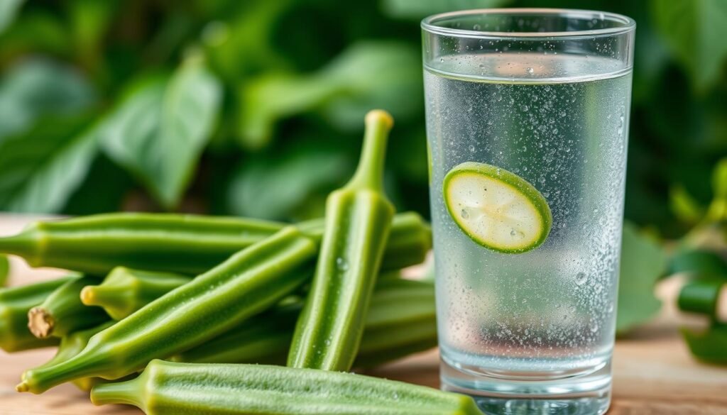 Okra water for skin health