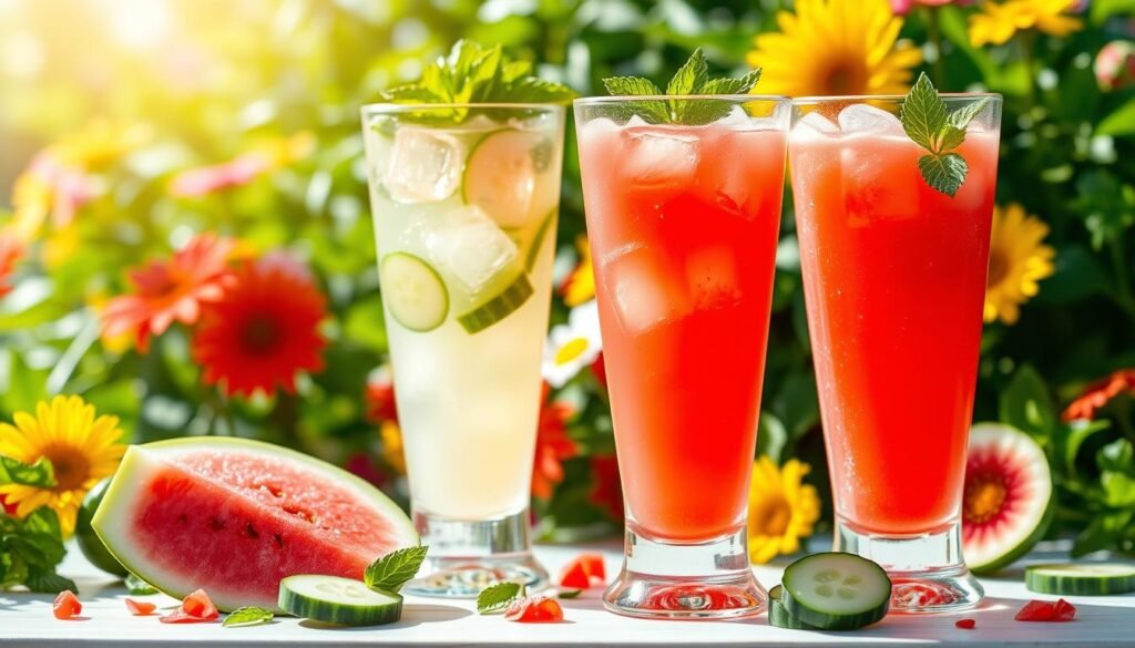 Watermelon and Cucumber Summer Refreshments