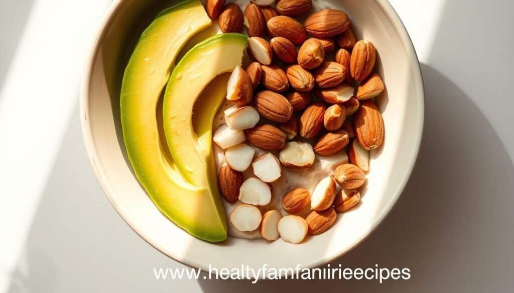 avocado ginger almond mix-ins